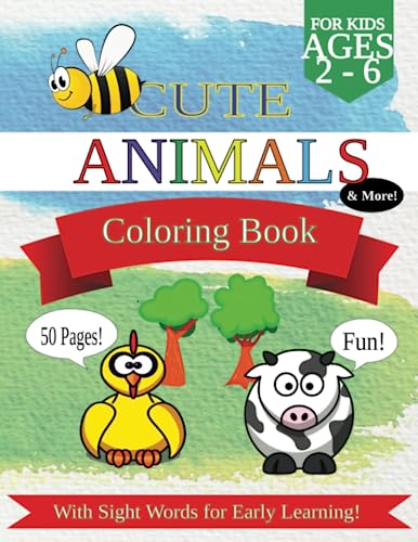 Cute Animal Coloring Book (Paperback)