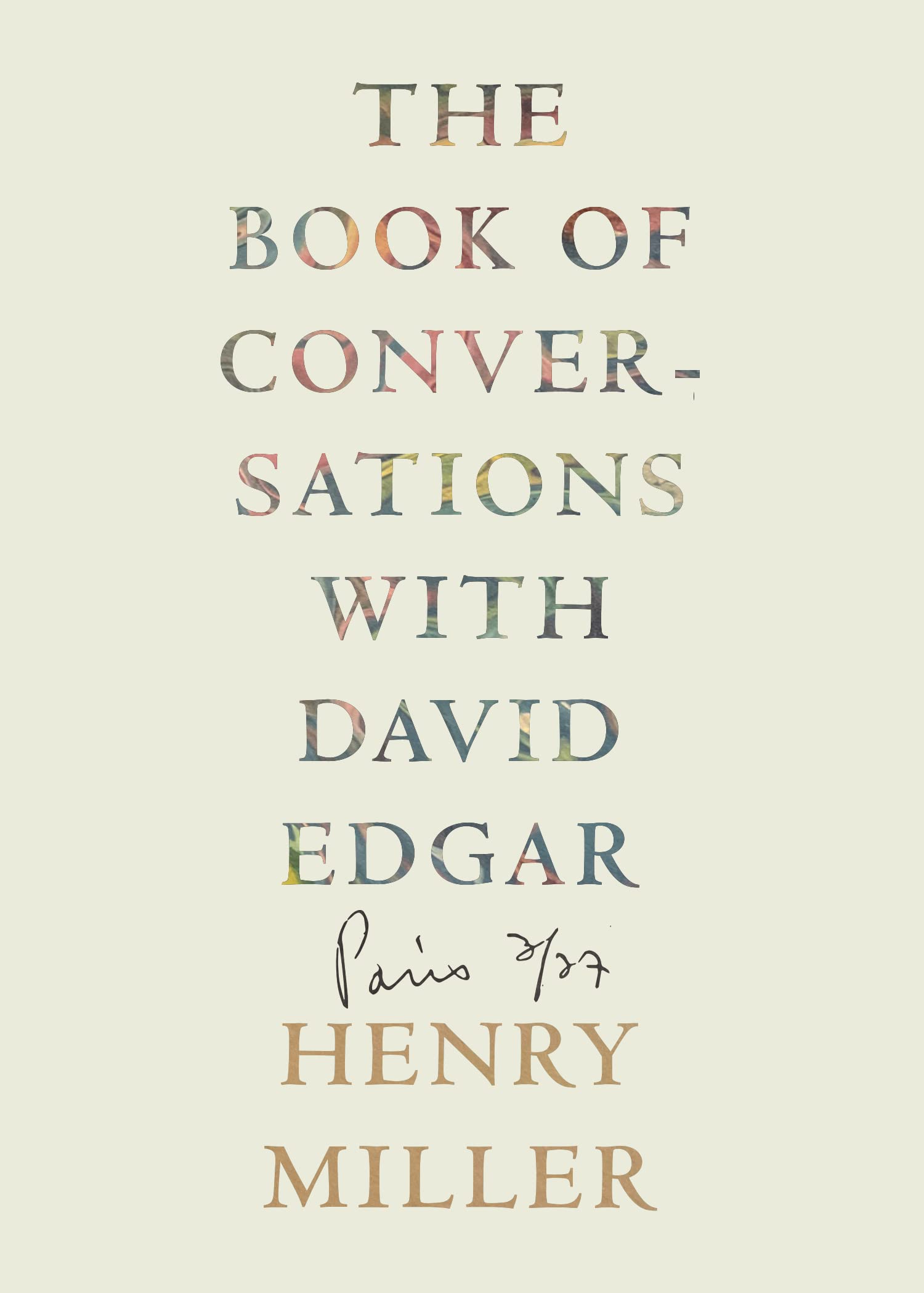 The Book of Conversations with David Edgar (Paperback)