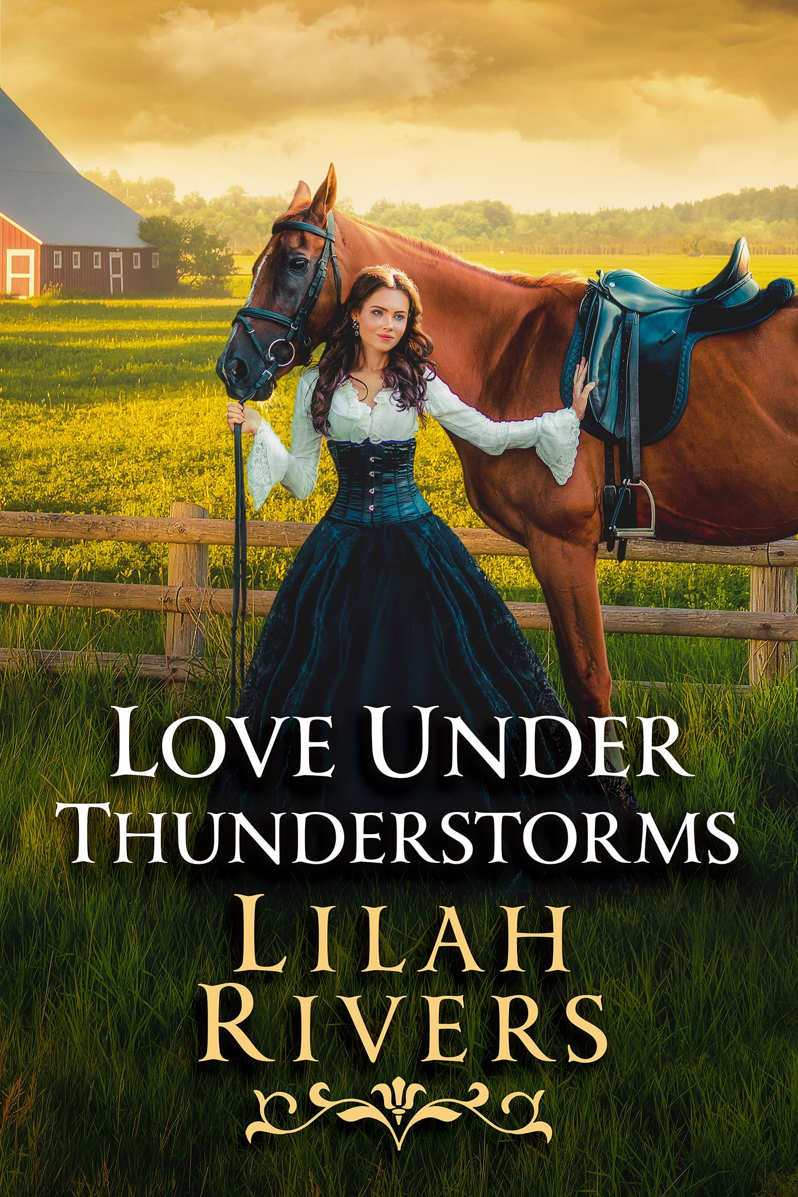 Love Under Thunderstorms: An Inspirational Romance Novel (Faithful Hearts of the West)