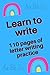 Learn to write: 110 pages o...