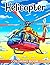 Helicopter Coloring Book: D...