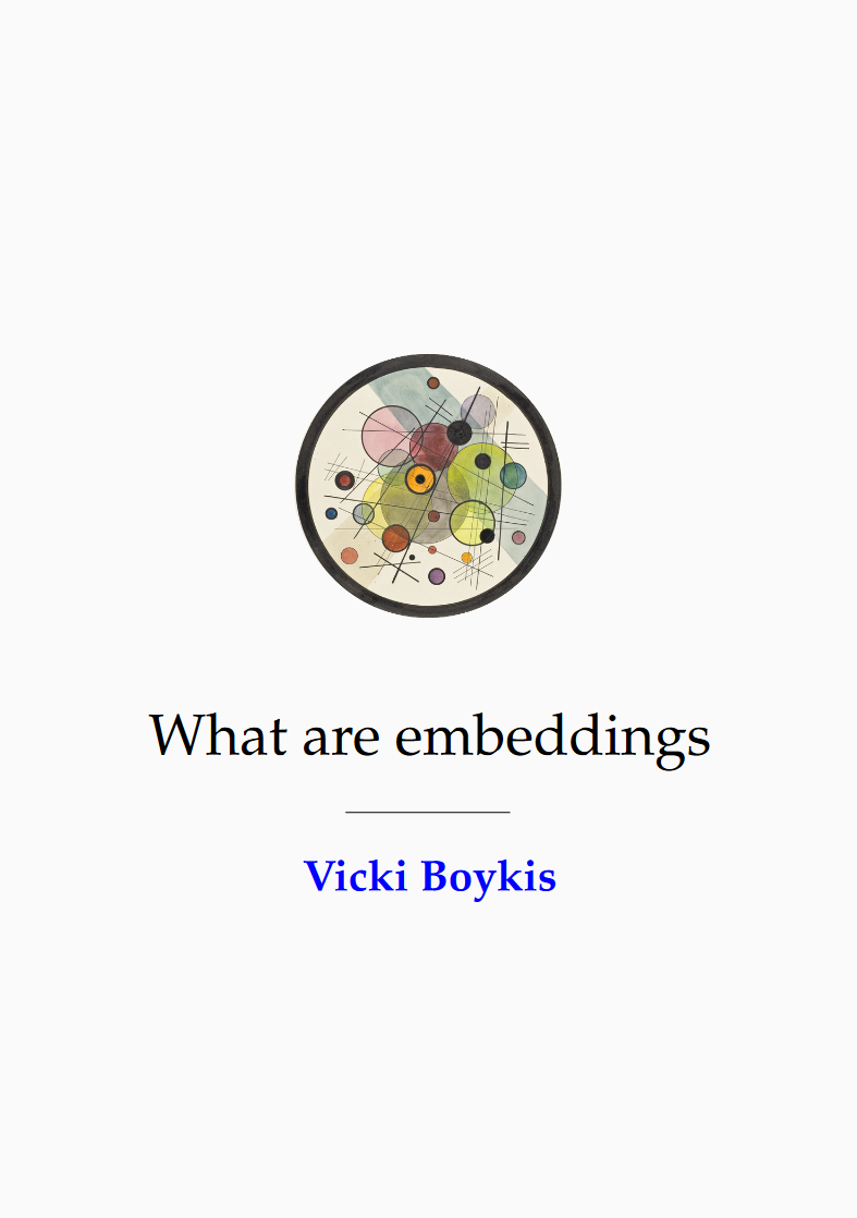 What are embeddings (ebook)