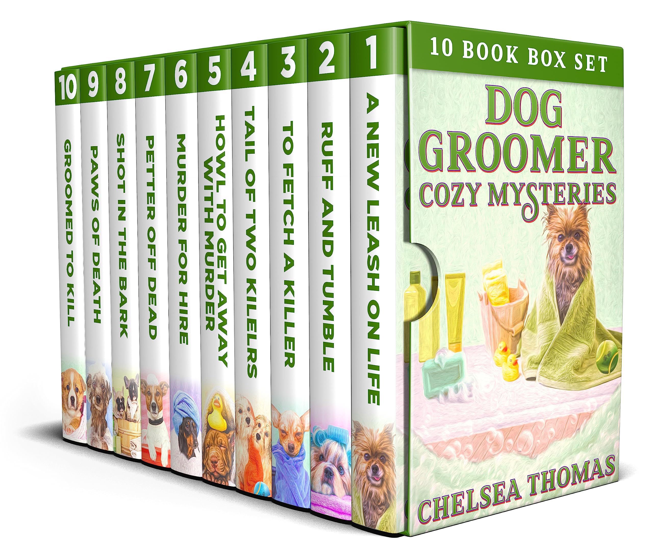Dog Groomer Cozy Mysteries: All Ten Books: Pet-themed Cozy Mysteries You'll Love (Dog Groomer Cozy Mysteries: 10 Book Boxed Sets 1)