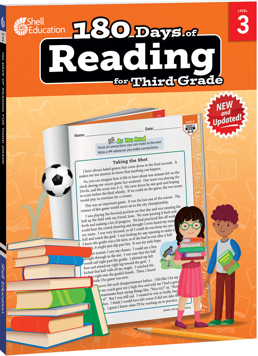 180 Days: Reading for 3rd Grade 2nd Edition Practice Workbook for Classroom and Home, Cool and Fun Practice Created by Teachers