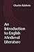 An Introduction to English Medieval Literature