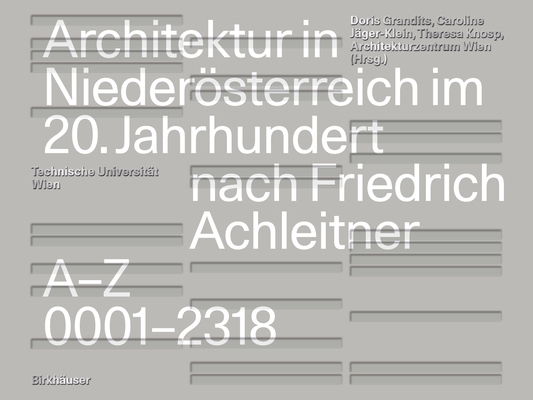 Architektur in Niederösterreich im 20. Jahrhundert nach Friedrich Achleitner (German Edition)