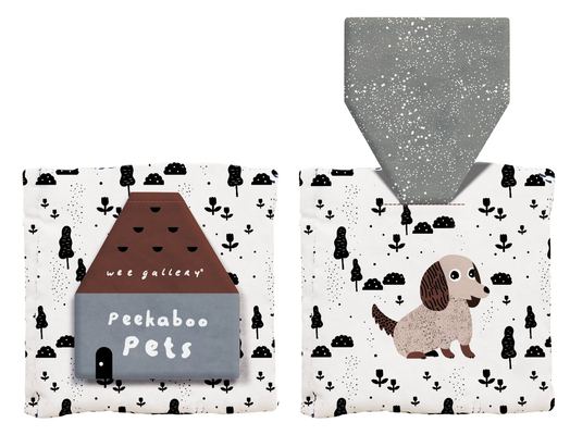 Peekaboo Pets: Baby's First Crinkle Peek-A-Book - Lift the flap! (Wee Gallery Peekaboo Cloth Books, 4)