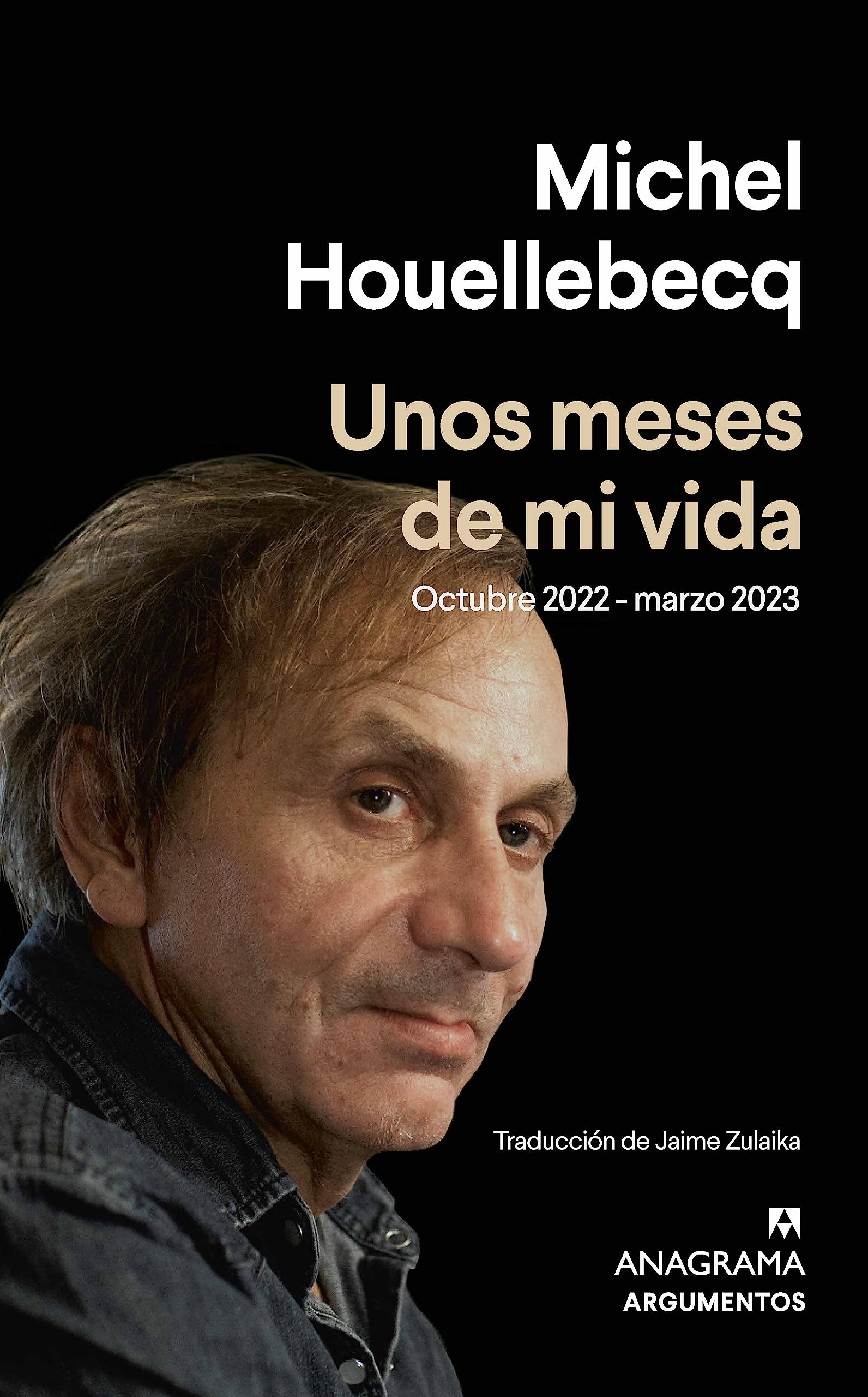 Portada de Unos meses de mi vida: Octubre 2022 - marzo 2023, de Michel Houellebecq