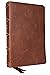 NKJV, Single-Column Reference Bible, Verse-by-verse, Brown Genuine Leather, Red Letter, Comfort Print