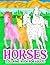 Horses Coloring Book For Ad...