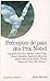 Préceptes de Paix Des Prix Nobel