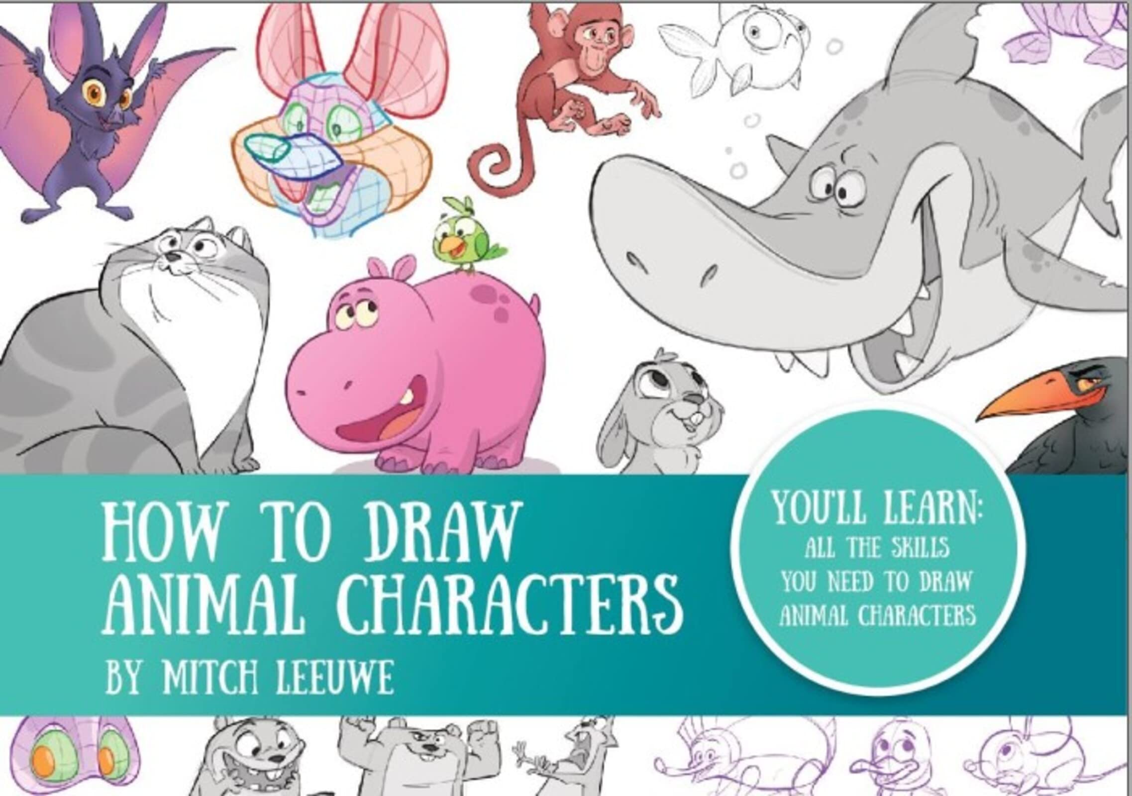 How to draw animal characters by Mitch Leeuwe (Kindle Edition)