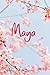 Maya: 120 pages (6"x9") Planner Notebook with Flower Design, Book for note taking, notes, planning, etc. matt Cover, Motivation Notebook To Draw In, Special Gift For Her