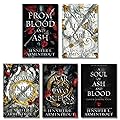 Blood and Ash Complete Series Collection Set, Books 1-5. From Blood and Ash, A Kingdom of Flesh and Fire, The Crown of Gilded Bones, The War of Two Queens, A Soul of Ash and Blood