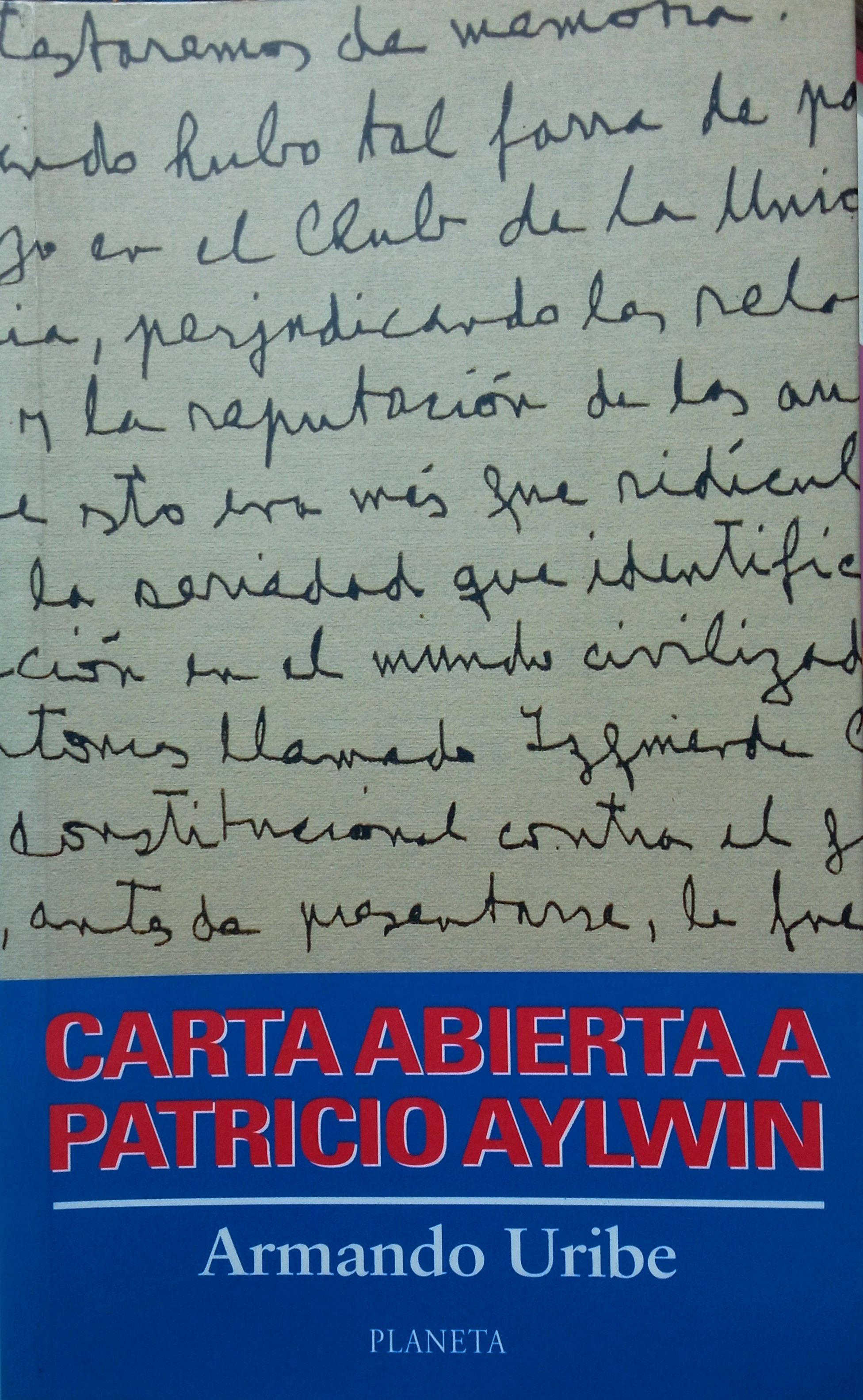 Carta Abierta a Patricio Aylwin