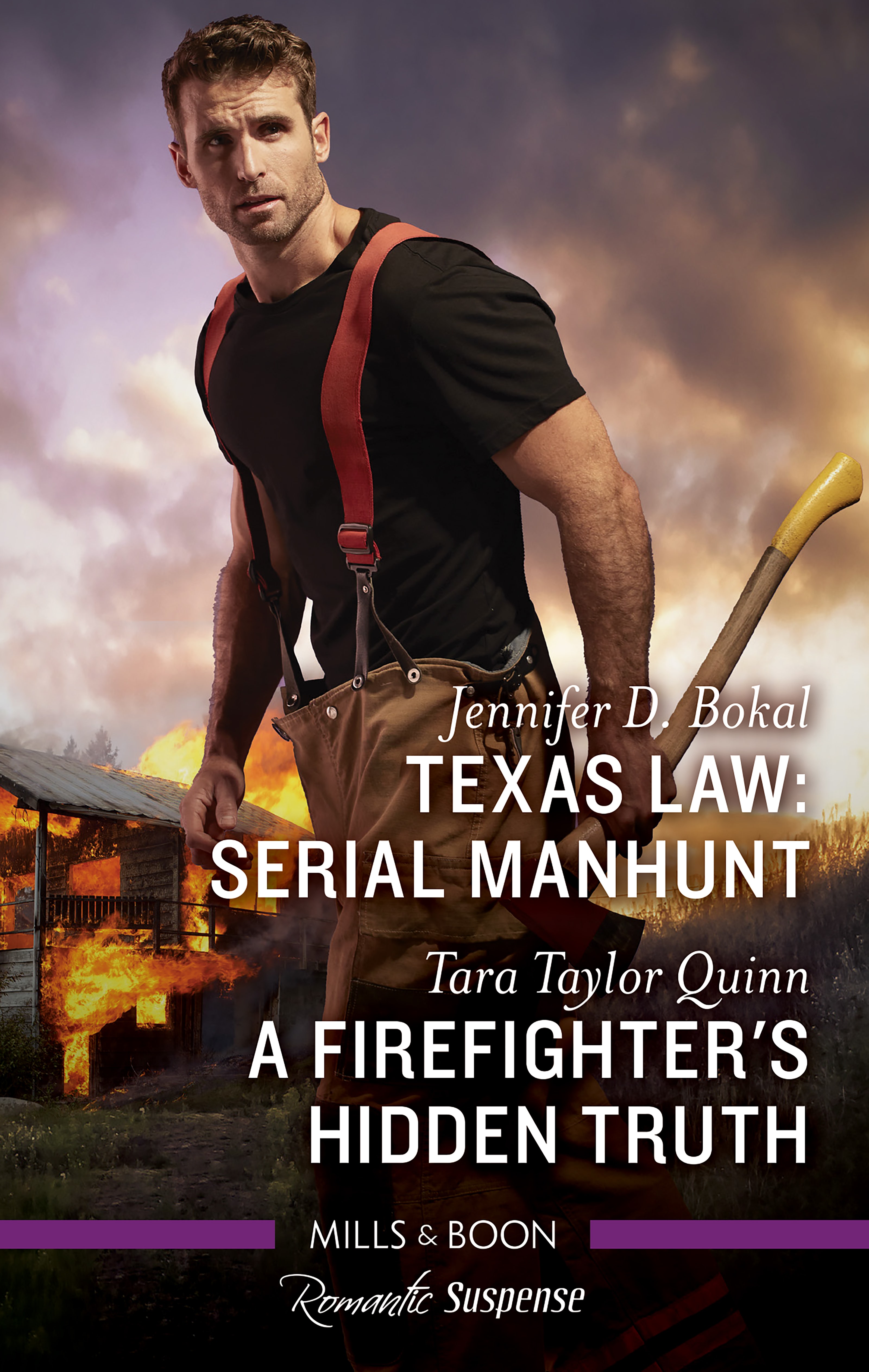 Texas Law: Serial Manhunt (Texas Law #2) / A Firefighter's Hidden Truth (Sierra's Web #11)