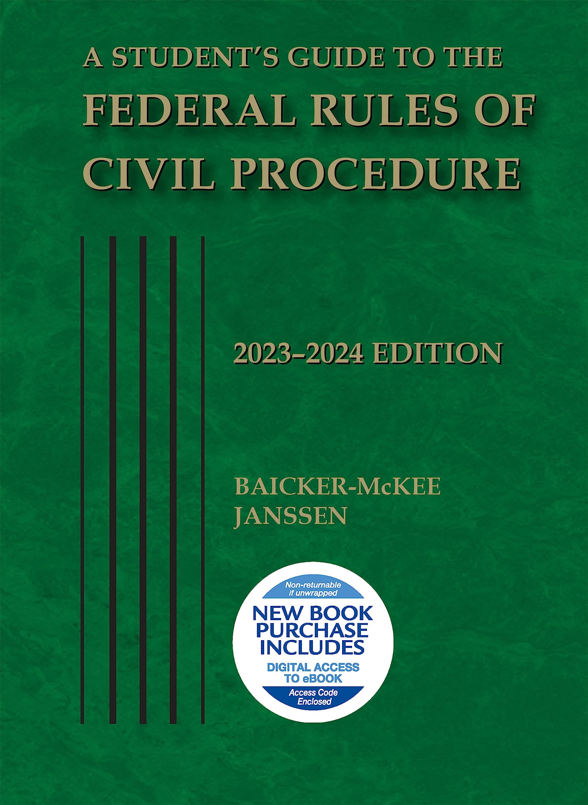 A Student's Guide to the Federal Rules of Civil Procedure, 2023-2024 (Selected Statutes)