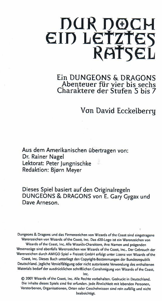 Nur noch ein letztes Rätsel (ebook)