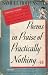 Poems in Praise of Practically Nothing