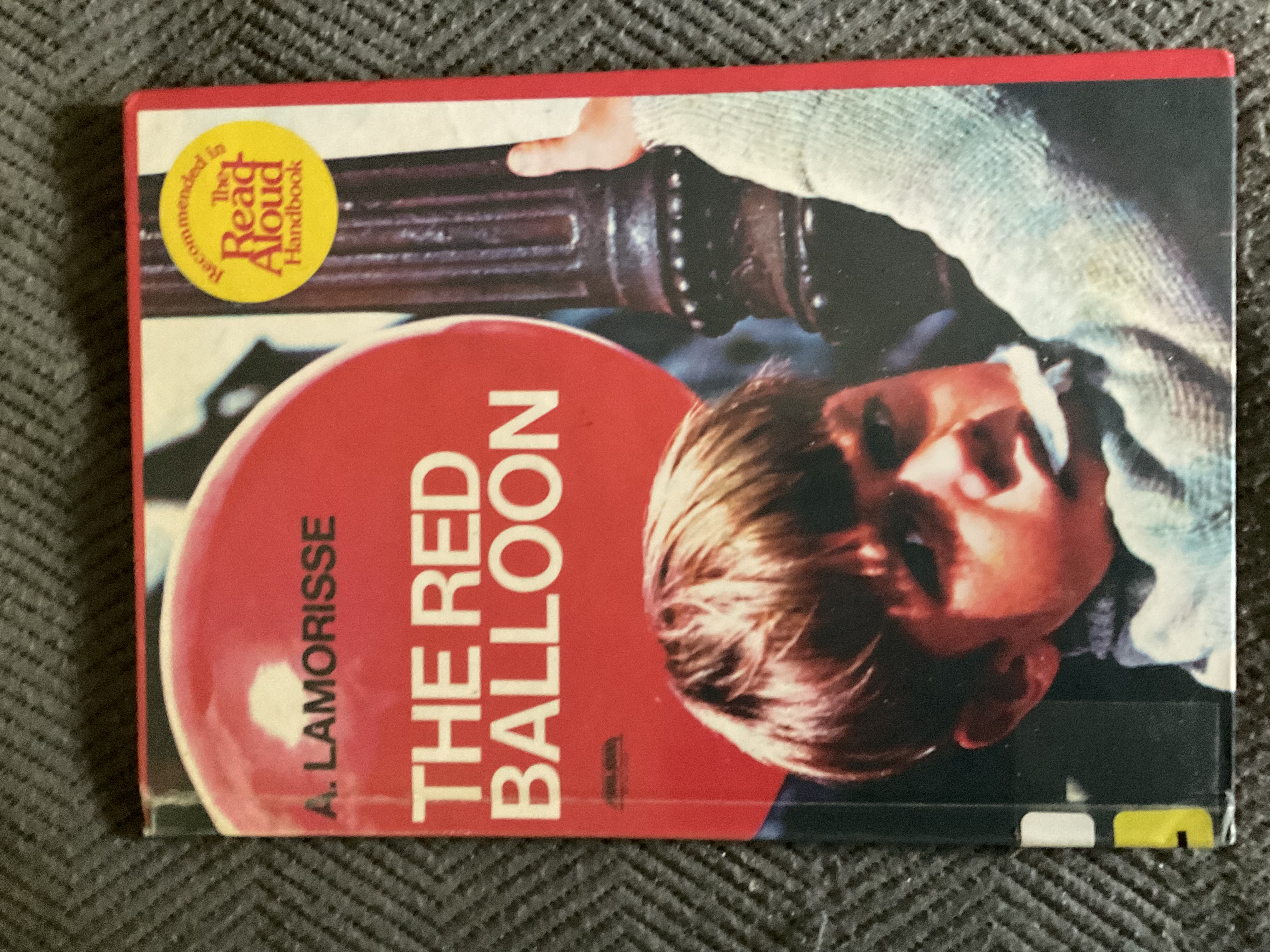 THE RED BALLOON by A. Lamorisse (1956 Hardcover 9 x 12 inches, 44 pages Doubleday and Co., Photographs taking during the filming of the movie LE BALLON ROUGE)