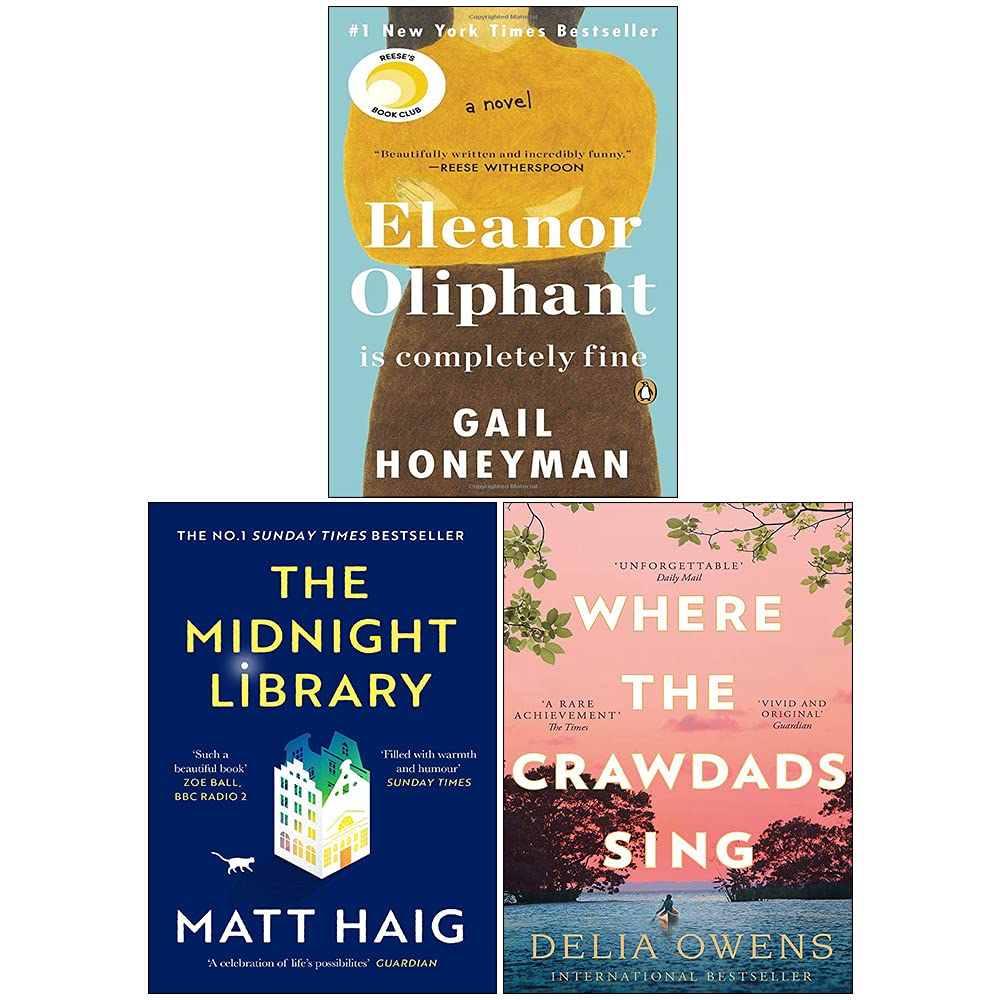 Eleanor Oliphant Is Completely Fine / The Midnight Library / Where the Crawdads Sing (Paperback)
