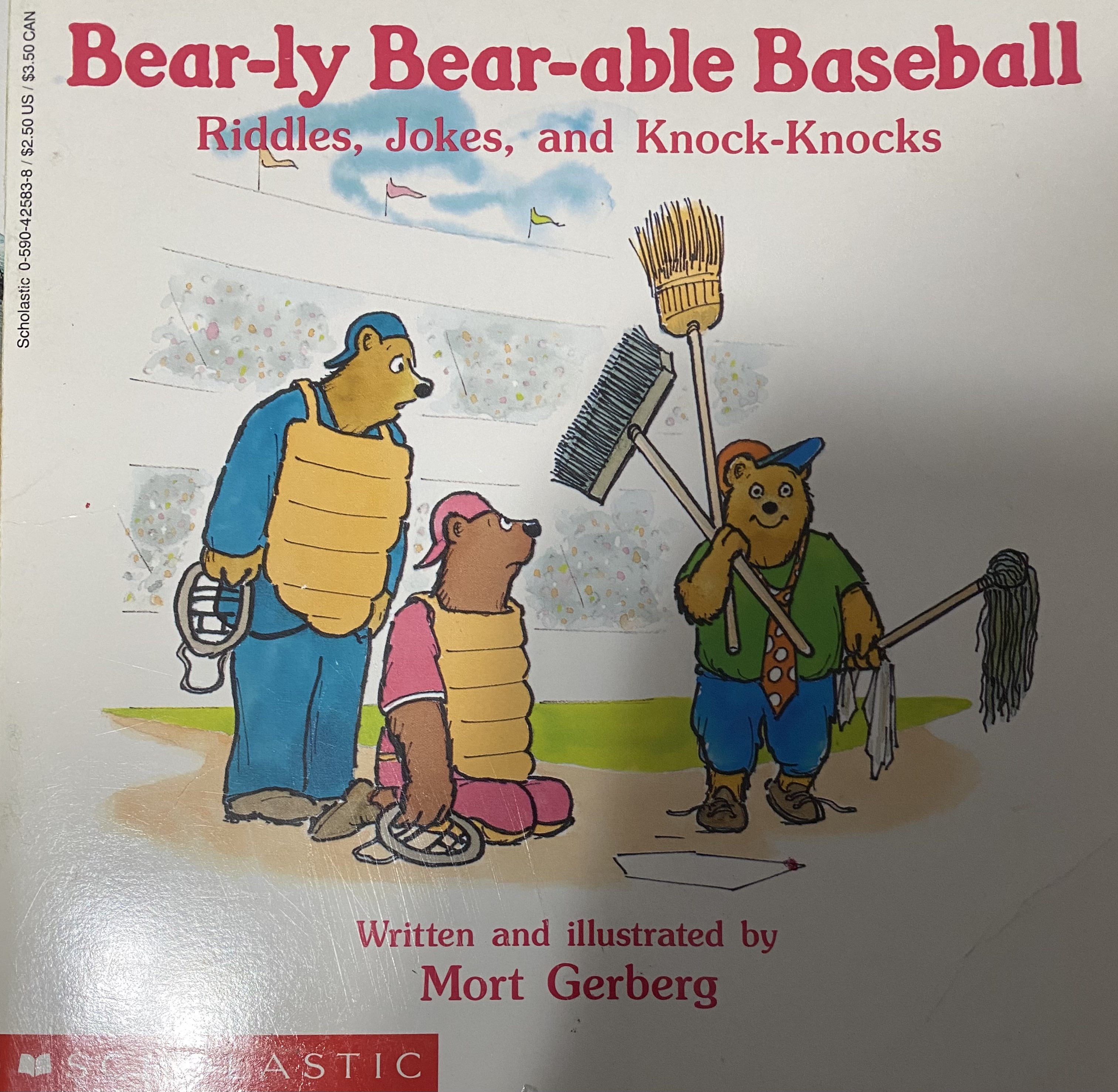 Bear-Ly Bear-Able Baseball Riddles, Jokes, and Knock-Knocks/Featuring Riddle Bear (Paperback)