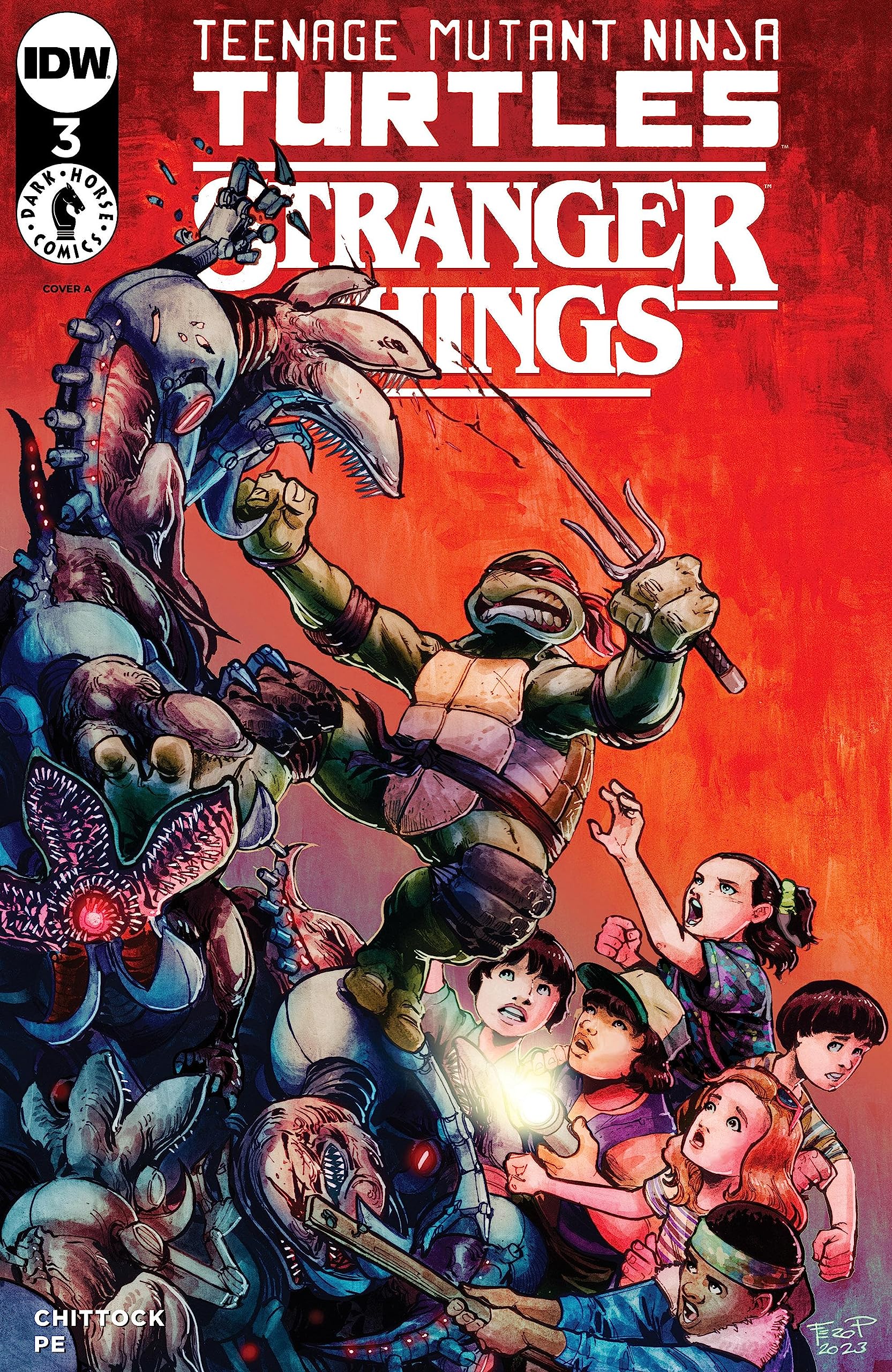Teenage Mutant Ninja Turtles x Stranger Things #3 (Kindle Edition)