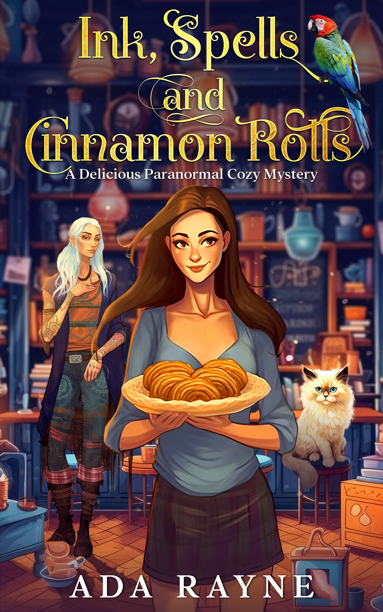 Ink, Spells and Cinnamon Rolls: A Delicious Paranormal Cozy Mystery (Kindle Edition)