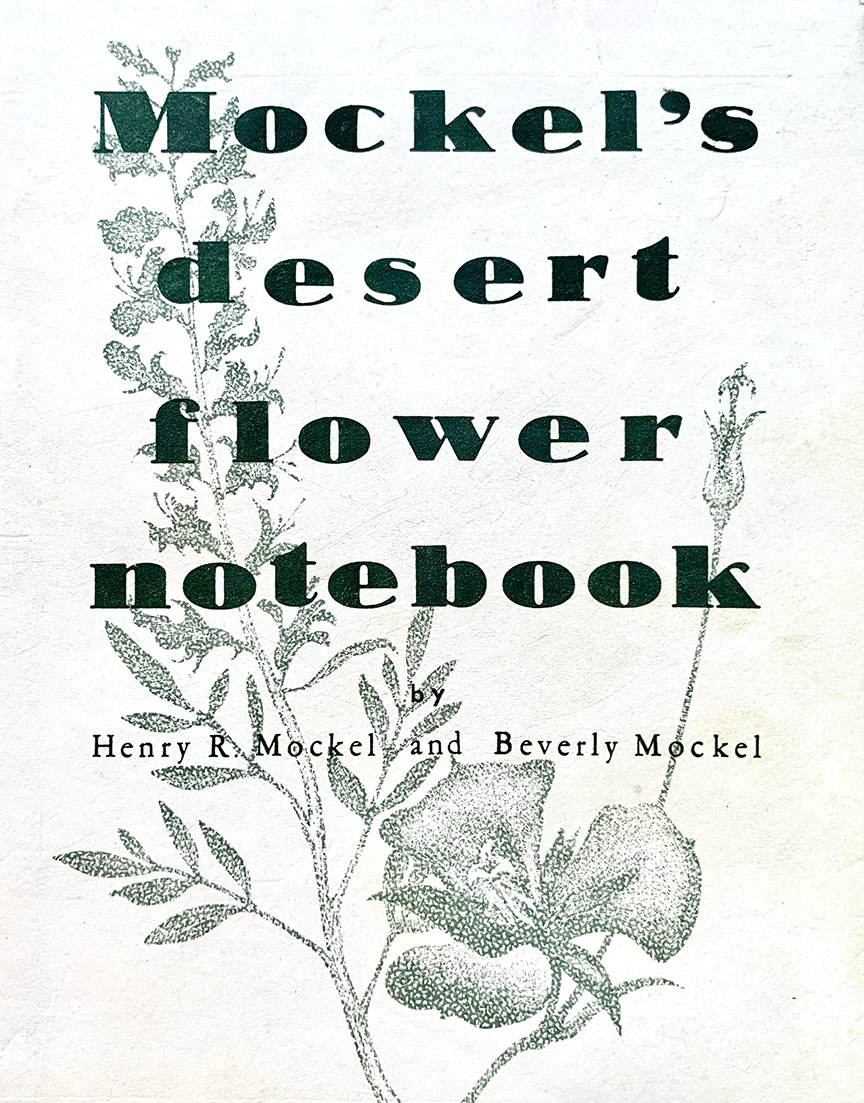 Mockel’s desert flower notebook