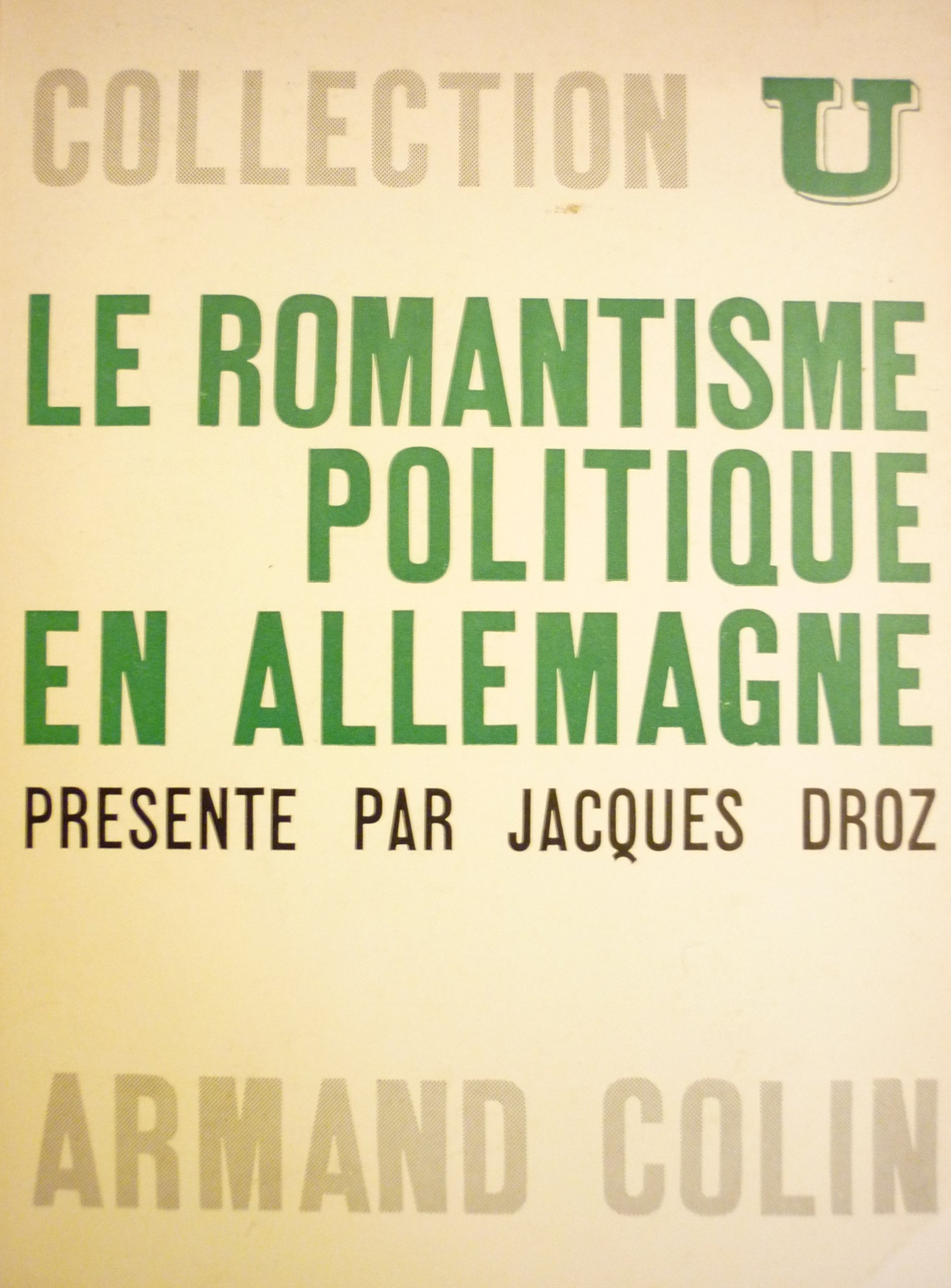 Le romantisme politique en Allemagne (Hardcover)