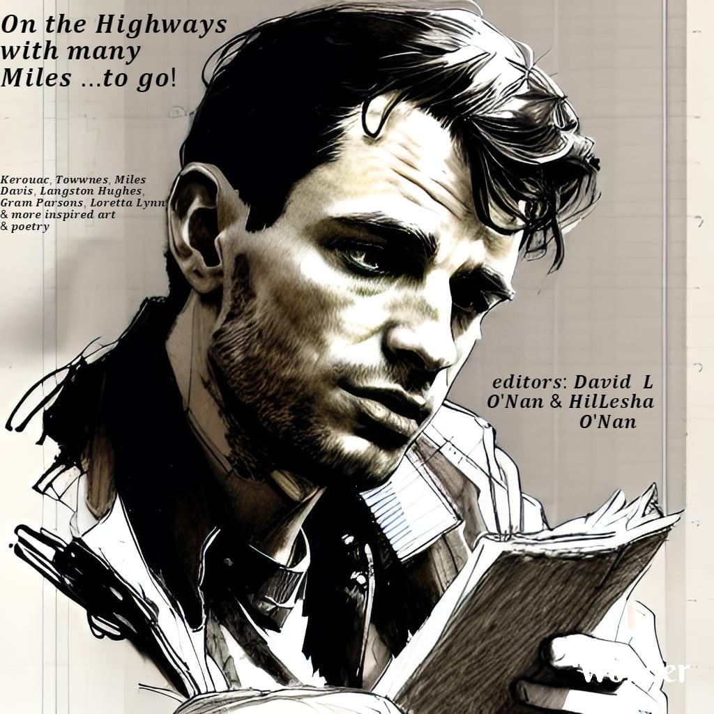 On the Highways With Many Miles...To Go! Poetry & Art: Inspired by Jack Kerouac, Townes Van Zandt, Miles Davis & many more