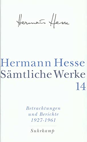 Betrachtungen und Berichte 2. 1927-1961 (Hardcover)