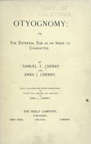 Otyognomy: or, The external ear as an index to character (Unknown Binding)