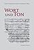 Wort Und Ton (Litterae, 173) (German Edition)