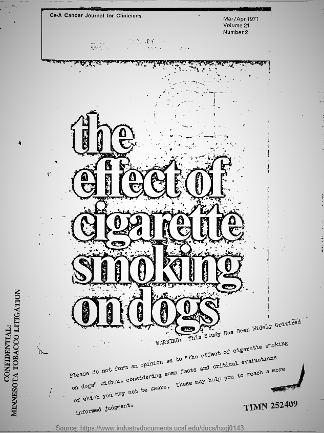 Effects of Cigarette Smoking on Dogs (Paperback)