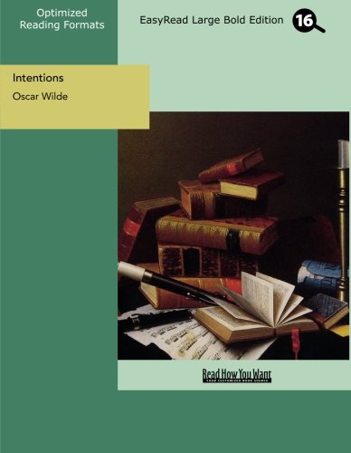 Intentions: Easyread Large Bold Edition