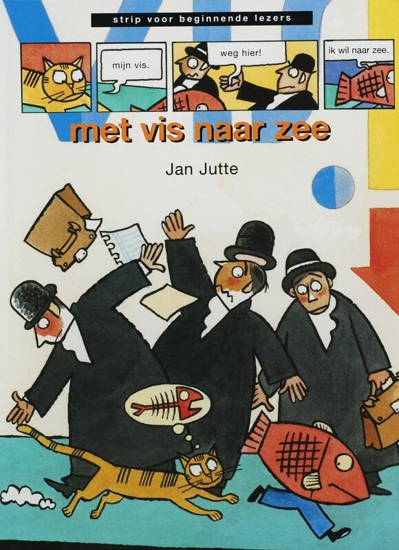 Met vis naar zee (Strip voor beginnende lezers) (Dutch Edition)