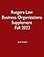 Business Organizations, Rutgers Law School, Fall 2023 Supplement by Jacob Russell
