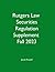 Securities Regulation - Rut...