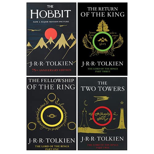 The Hobbit & The Lord of the Rings 4 Books Collection Set By J.R.R. Tolkien