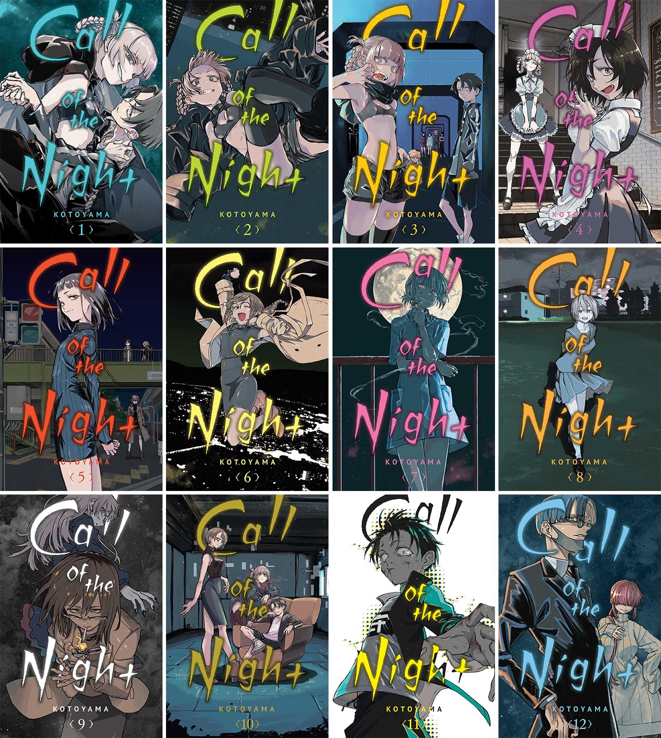 Call of the Night Manga Set, Vol. 1-12 by Kotoyama (Paperback)