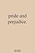 Pride and Prejudice: Of The Minimalist Collection
