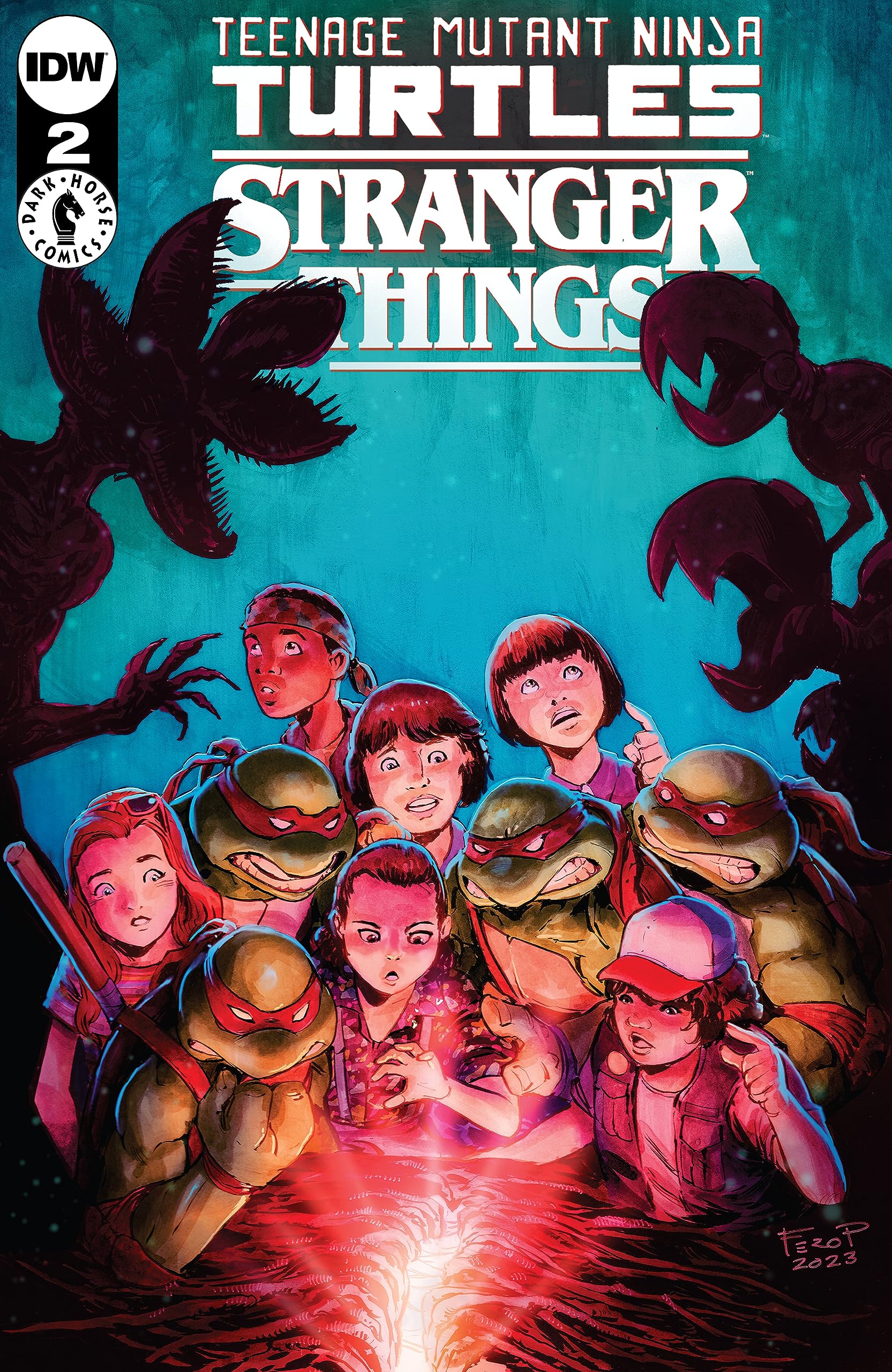 Teenage Mutant Ninja Turtles x Stranger Things #2 (Kindle Edition)