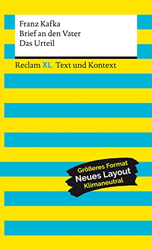 Brief an den Vater / Das Urteil. Textausgabe mit Kommentar und Materialien: Reclam XL - Text und Kontext: 16143 (Paperback)
