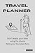 Trip Planner Itinerary Note...