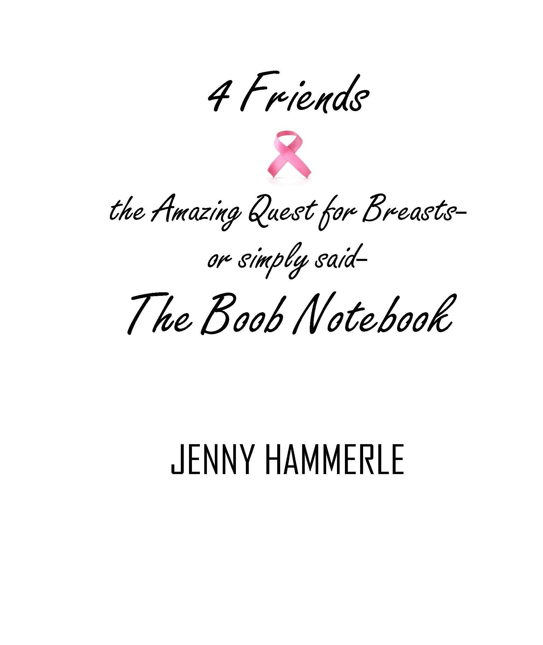 4 Friends & the Amazing Quest for Breasts: or simply said- The Boob Notebook