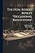 The Hon. Robert Boyle's "occasional Reflections"