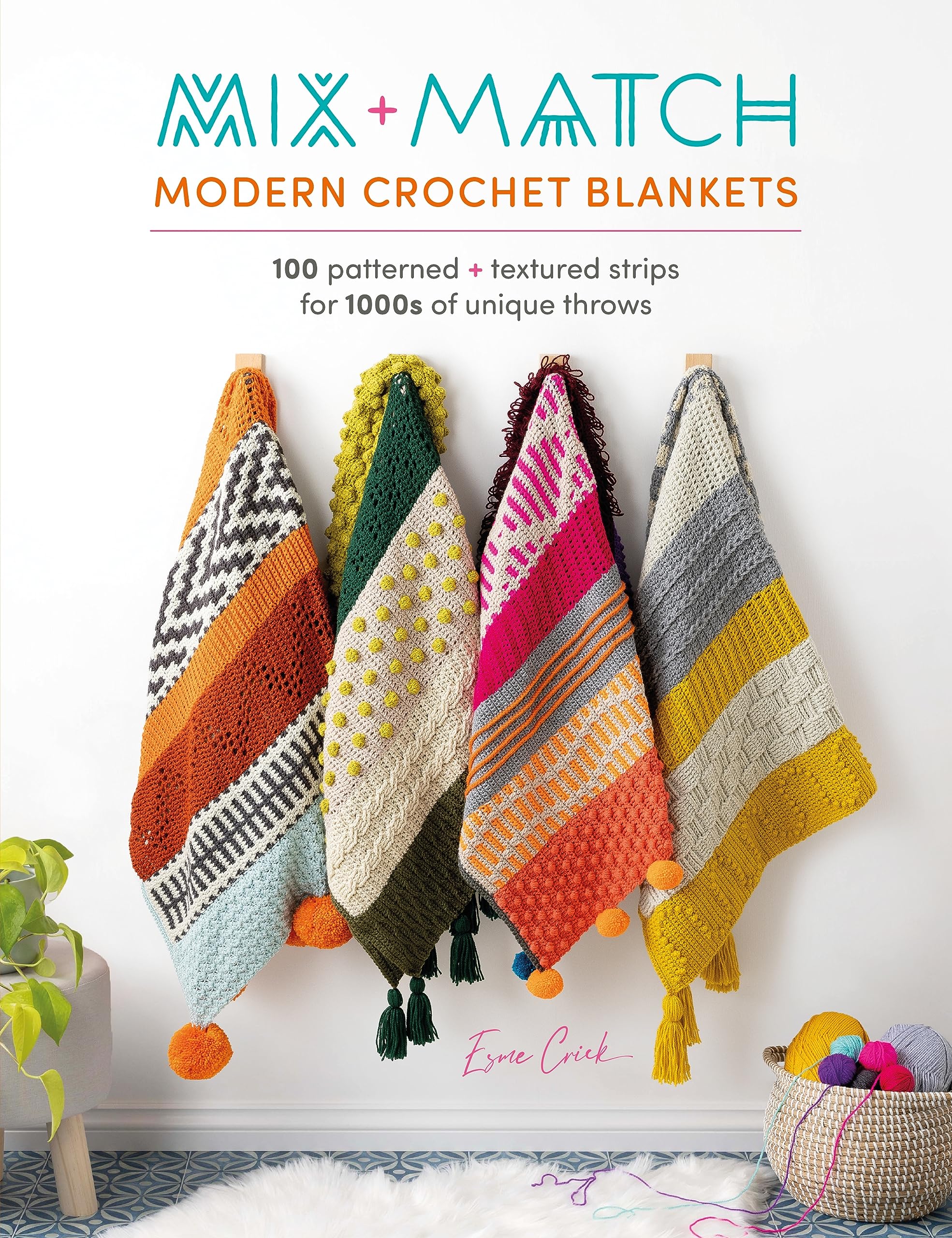 Mix and Match Modern Crochet Blankets: 100 Patterned And Textured Strips For 1000s Of Unique Throws (Kindle Edition)