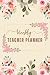 Weekly teacher planner by Marie Dubois