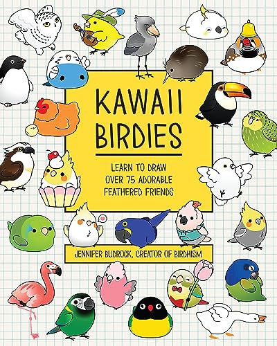 Kawaii Birdies: Learn to Draw 80 Adorable Feathered Friends (Paperback)